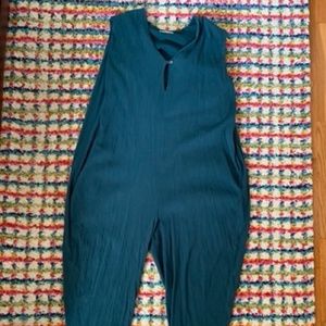 Black Crane teal jumpsuit